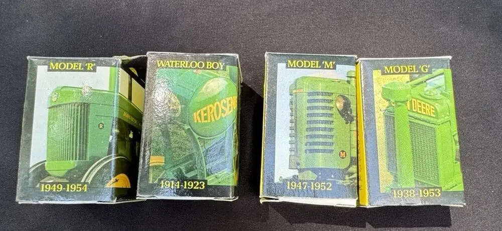 4 pc John Deere Ertl 5523-IHEO Vintage 1988 Collect Historical Diecast 1/64 -A73